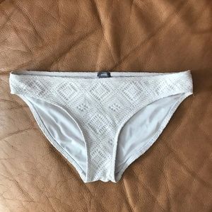 aerie White Crochet Bikini Bottom